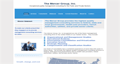 Desktop Screenshot of mercergroupinc.com