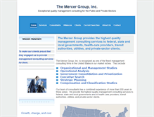 Tablet Screenshot of mercergroupinc.com